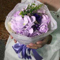 香皂花_捧花(紫+白)