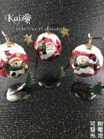 聖誕節_聖誕球掛飾(陶瓷LED)